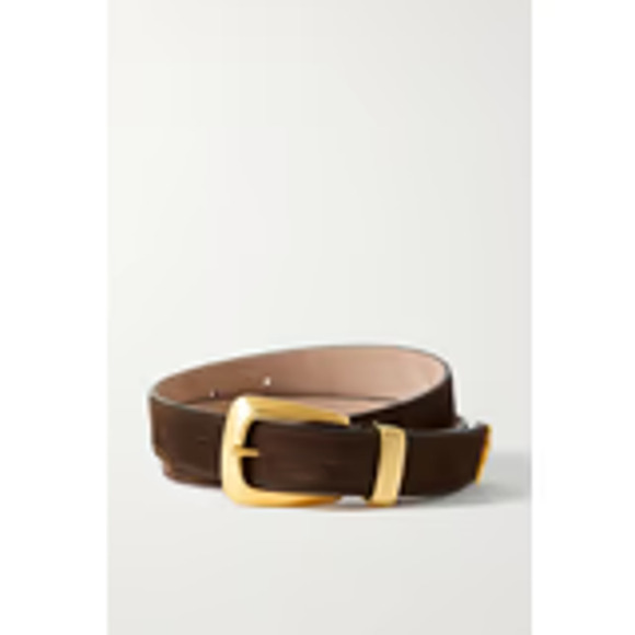 KHAITE Accessories - KHAITE Benny suede waist belt - M/L